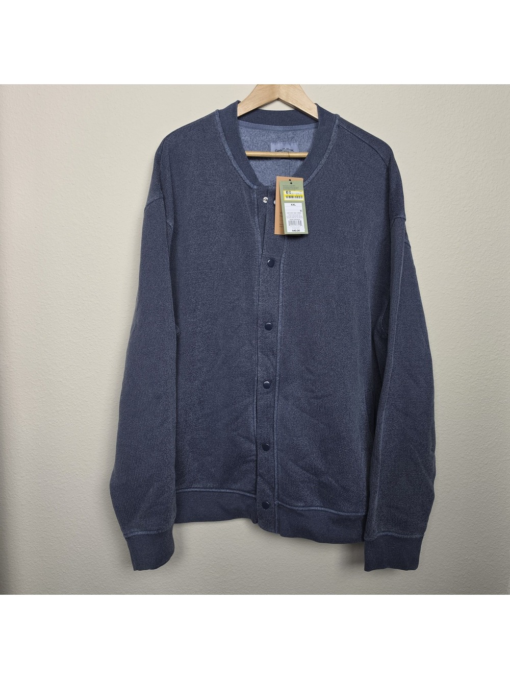 Goodfellow & Co Men's Vintage Snap-Front Sweatshirt XXL